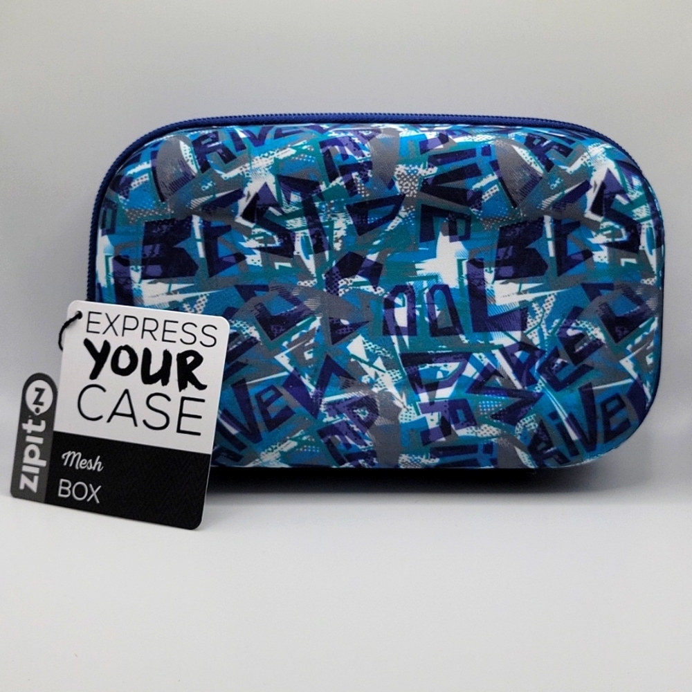 New ZipIt Mesh Storage Box in Blue & White